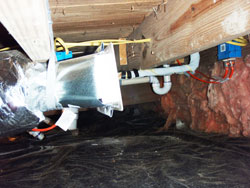 bathroom plumbing crawlspace